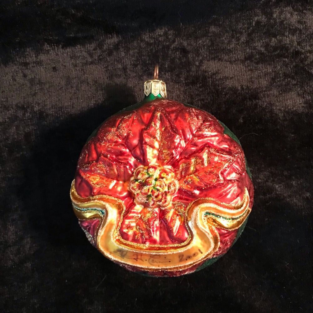 Slavic Treasures Poinsettia Ornament